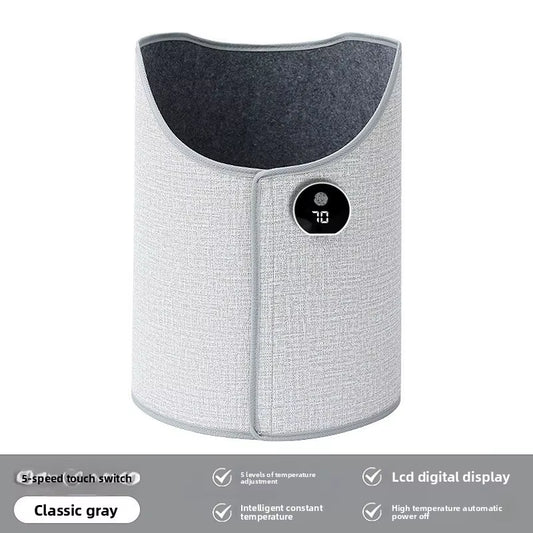 Silent Foldable Leg Warmer Pro - under Desk Electric Foot Heater with Thermostat & Auto Shut off for Office Home Timer